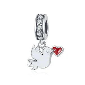 (image for) Pandora Style Silver Love Messenger Dangle - SCC1227