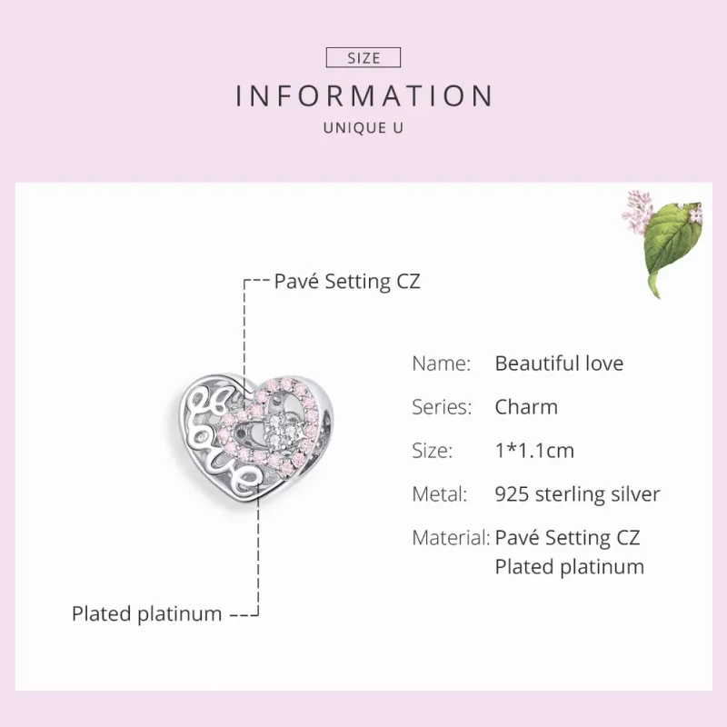 (image for) Pandora Style Silver Love of Life Charm - SCC1301 - View 3