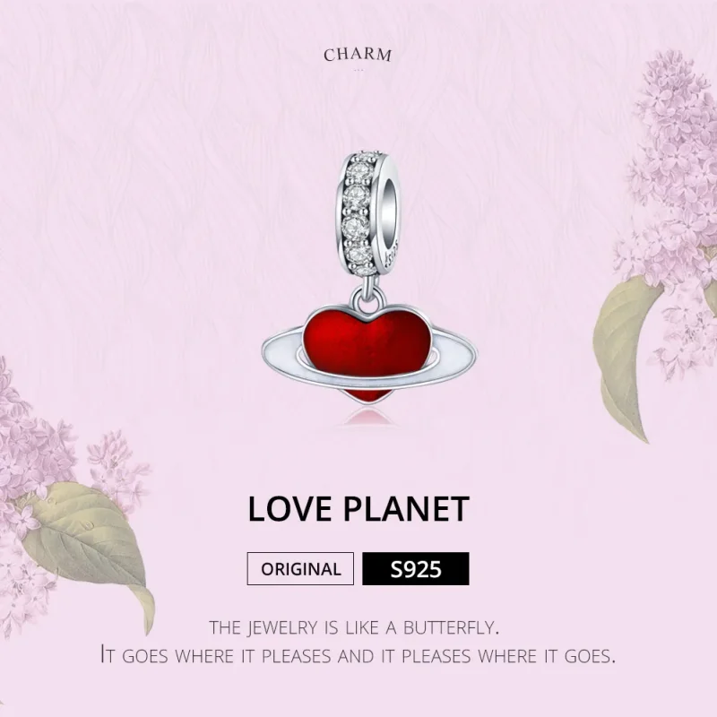 (image for) Pandora Style Silver Love Planet Dangle - SCC1165 - View 2