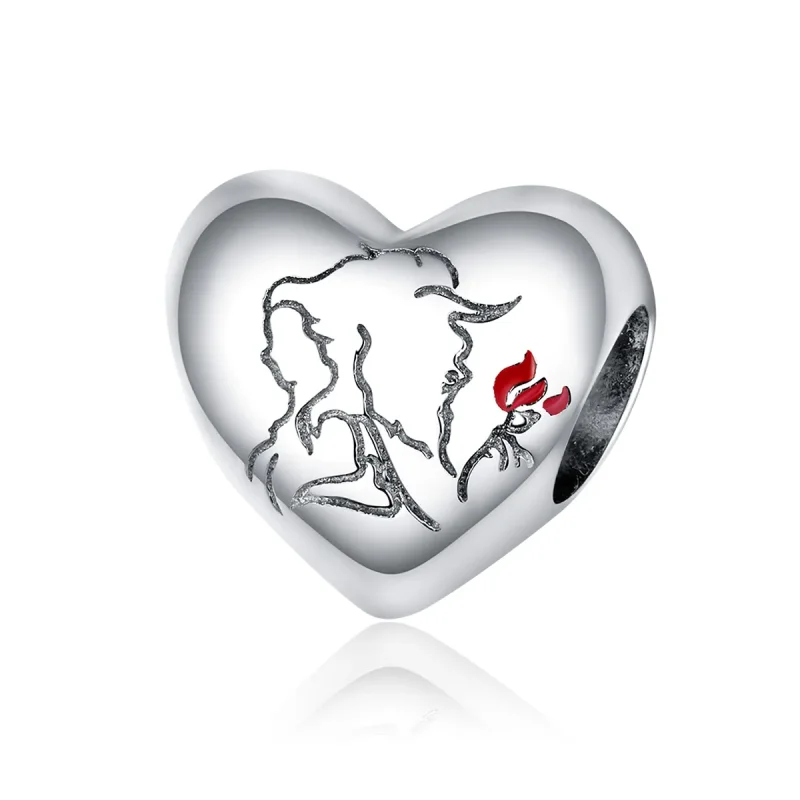 (image for) Pandora Style Silver Love Sketch Charm - BSC321