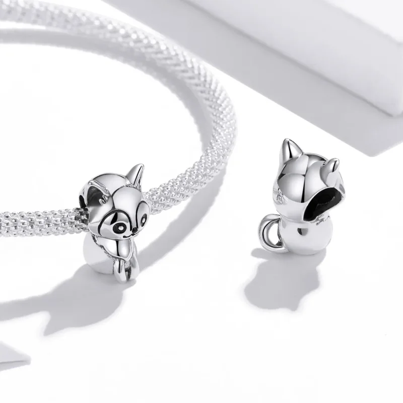 (image for) Pandora Style Silver Lovely Dog Charm - SCC1829 - View 4