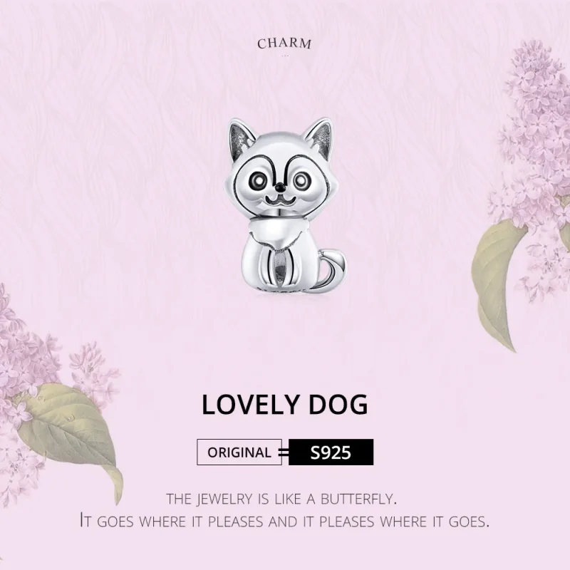 (image for) Pandora Style Silver Lovely Dog Charm - SCC1829 - View 6