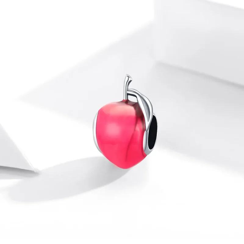 (image for) Pandora Style Silver Lovely Peach Charm - SCC1834 - View 2