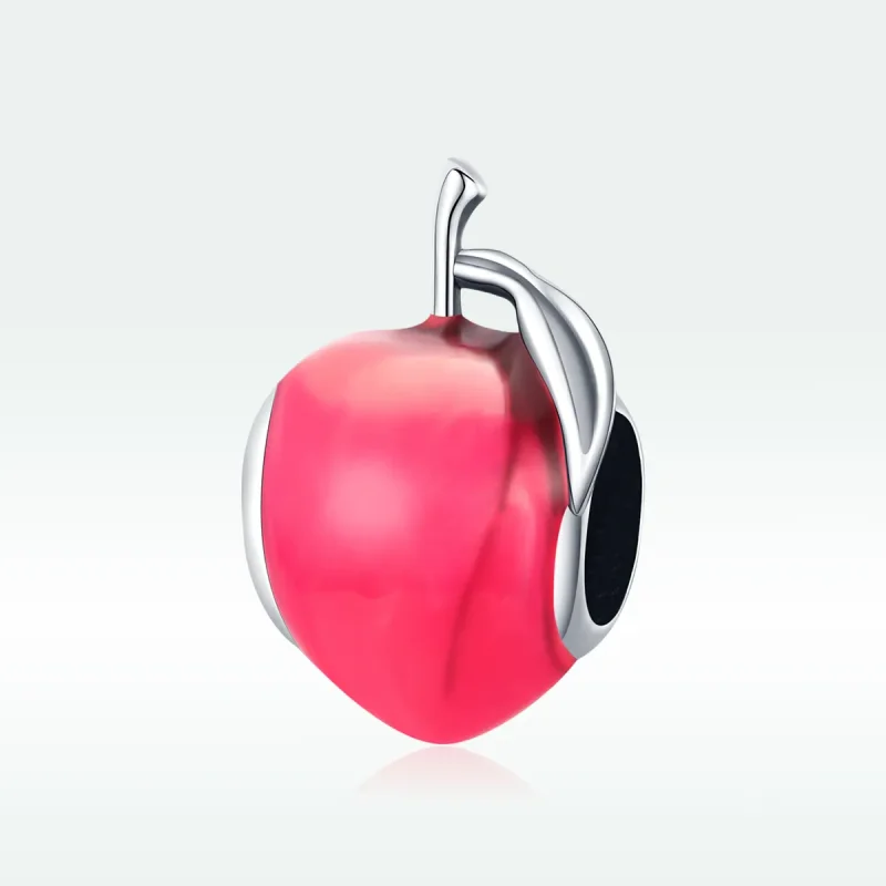 (image for) Pandora Style Silver Lovely Peach Charm - SCC1834 - View 5