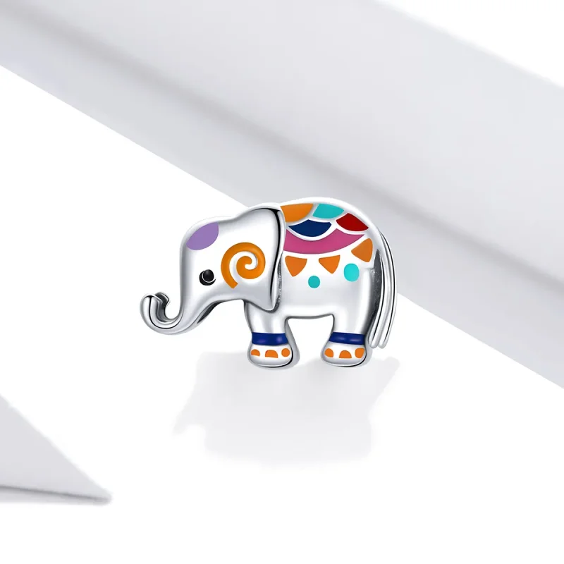 (image for) Pandora Style Silver Lucky Elephant Charm - SCC1790 - View 2