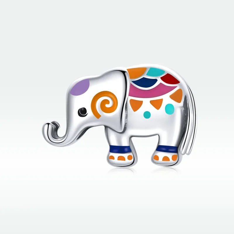 (image for) Pandora Style Silver Lucky Elephant Charm - SCC1790 - View 5