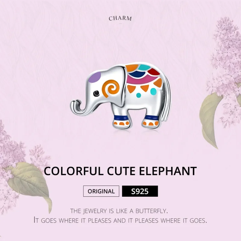 (image for) Pandora Style Silver Lucky Elephant Charm - SCC1790 - View 6