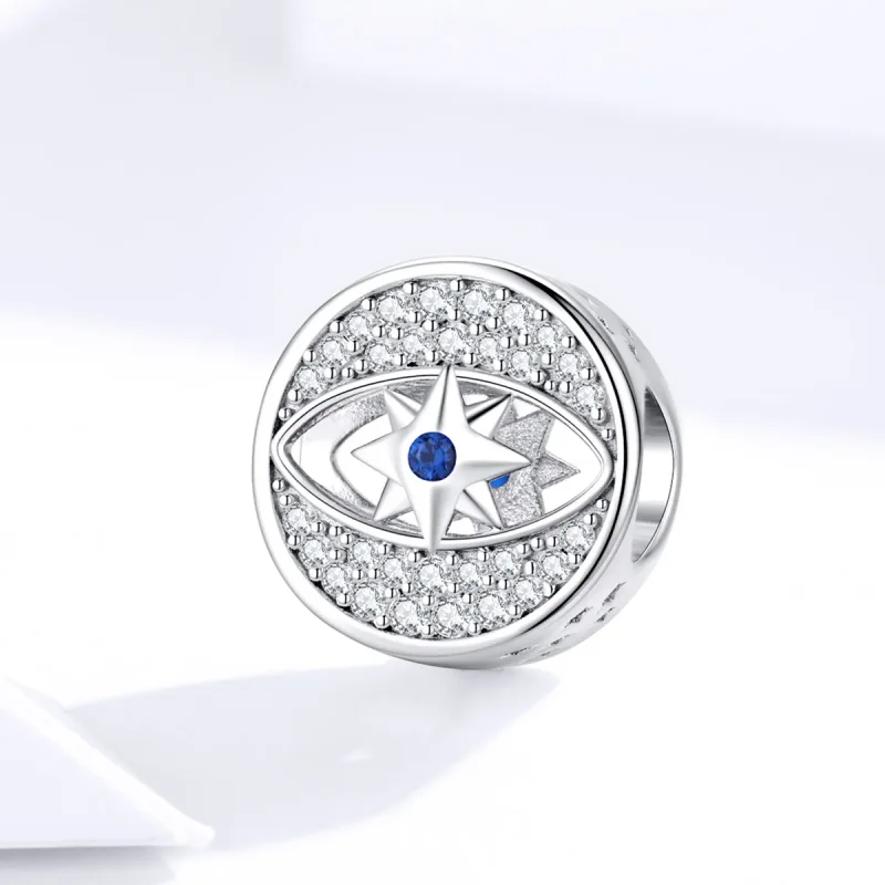 (image for) Pandora Style Silver Lucky Eye Charm - SCC1368 - View 3