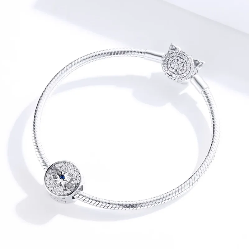 (image for) Pandora Style Silver Lucky Eye Charm - SCC1368 - View 4