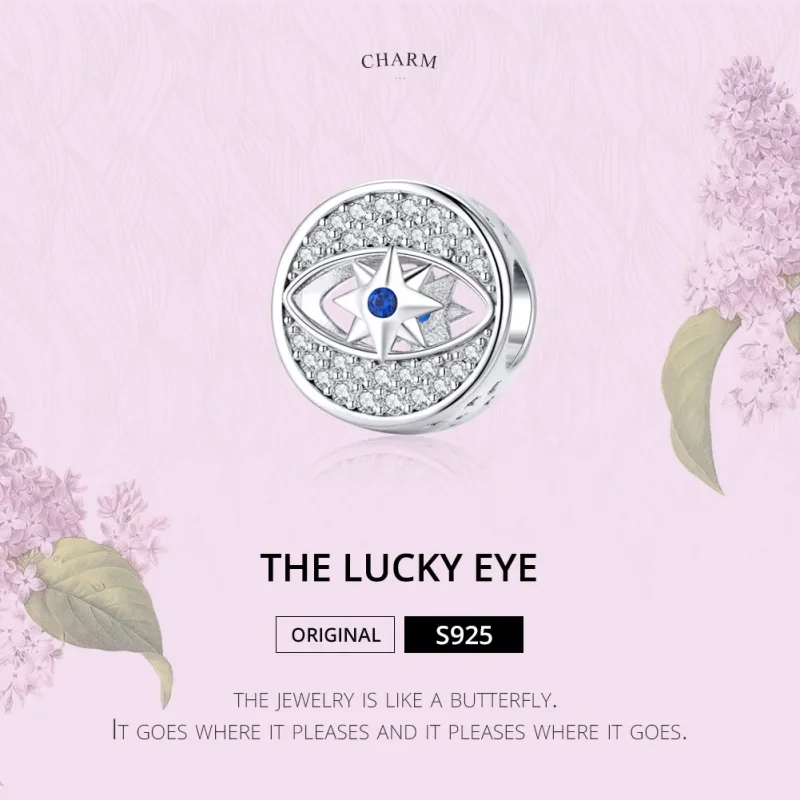 (image for) Pandora Style Silver Lucky Eye Charm - SCC1368 - View 5
