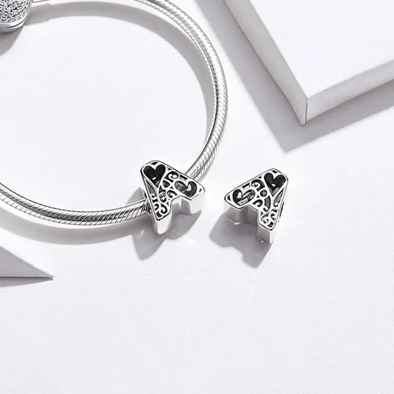 (image for) Pandora Style Silver Magic Alphabet A Charm - SCC1229-A - View 2