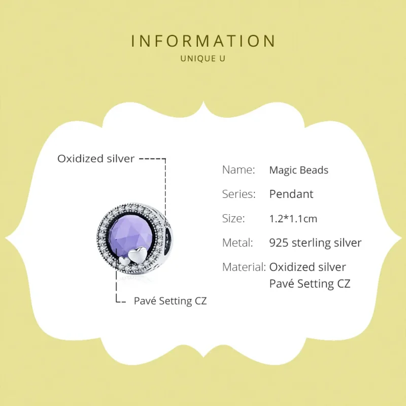 (image for) Pandora Style Silver Magic Charm - SCC1817 - View 6