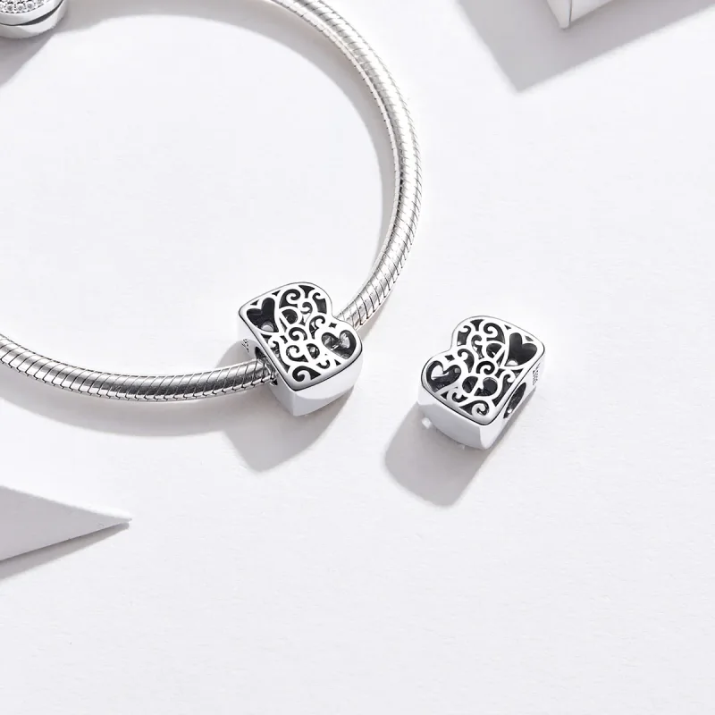 (image for) Pandora Style Silver Magic Letter B Charm - SCC1229-B - View 2