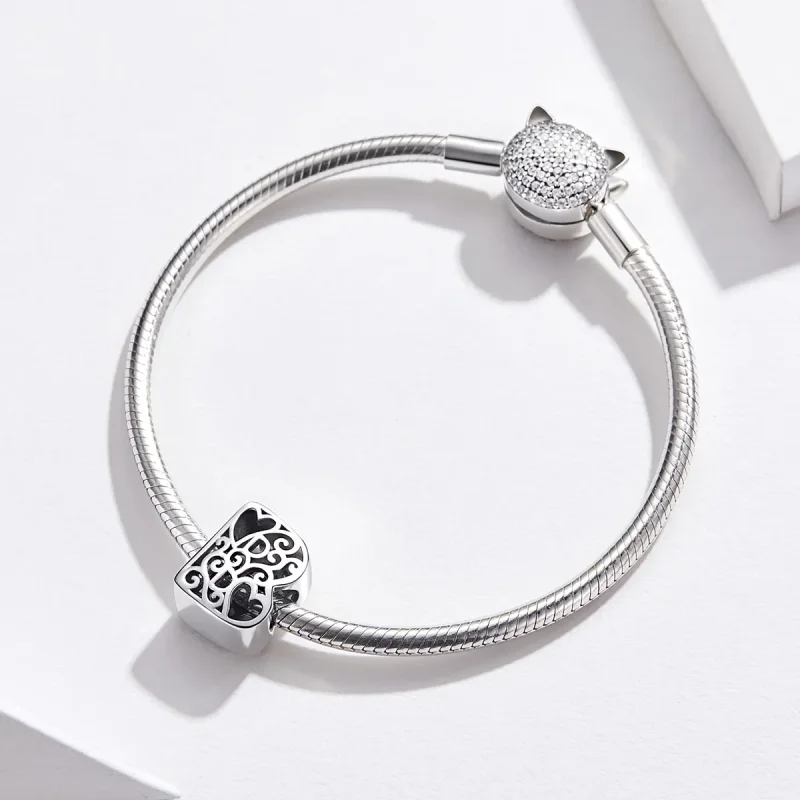 (image for) Pandora Style Silver Magic Letter B Charm - SCC1229-B - View 3