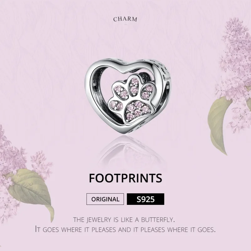 (image for) Pandora Style Silver Mark of Pets Charm - SCC1191 - View 2
