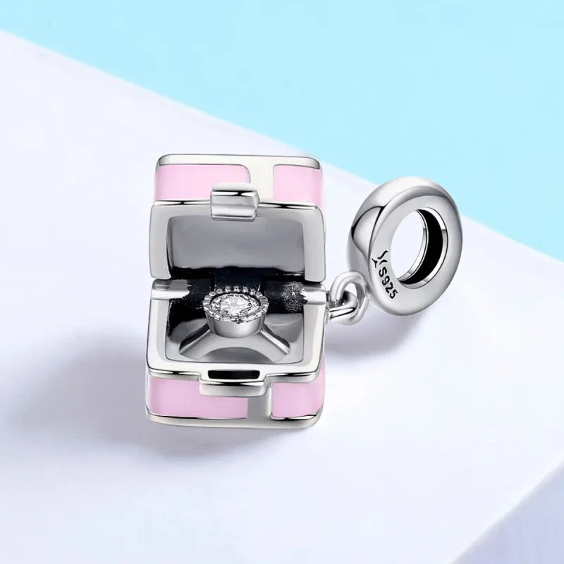 (image for) Pandora Style Silver Marriage Charm - SCC549 - View 3
