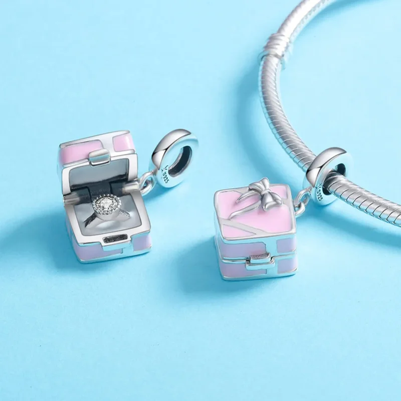 (image for) Pandora Style Silver Marriage Charm - SCC549 - View 5