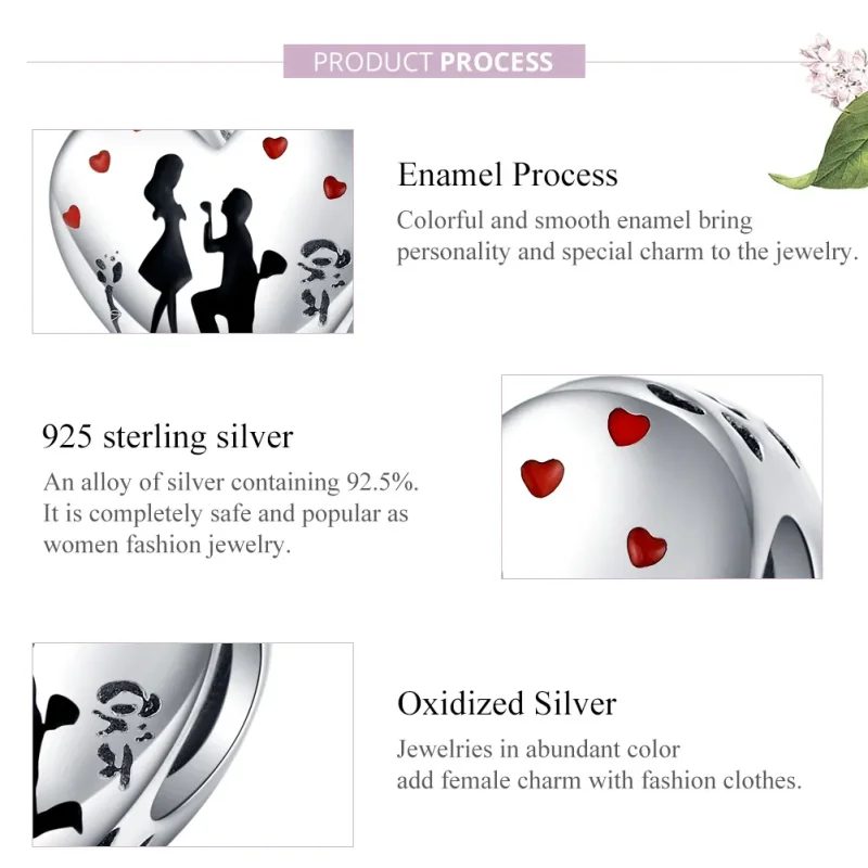 (image for) Pandora Style Silver Marry Me Charm - SCC1403 - View 7