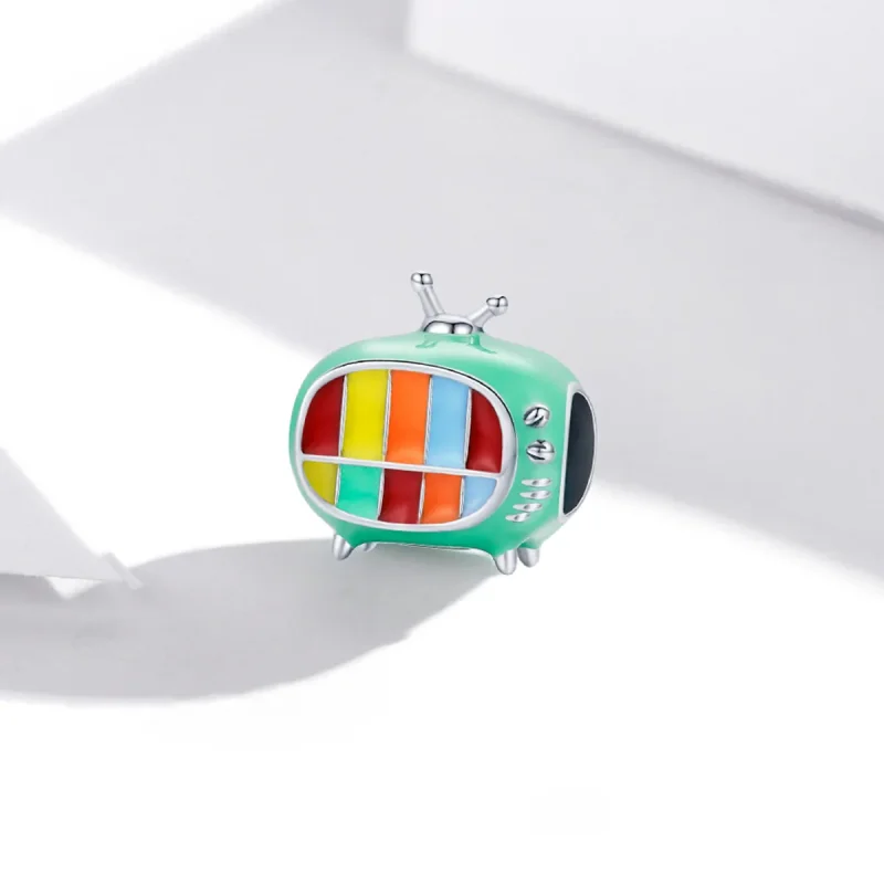 (image for) Pandora Style Silver Mini Color Tv Charm - SCC1861 - View 2