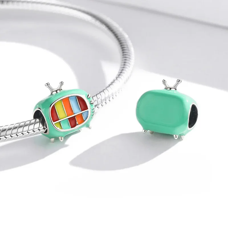 (image for) Pandora Style Silver Mini Color Tv Charm - SCC1861 - View 4
