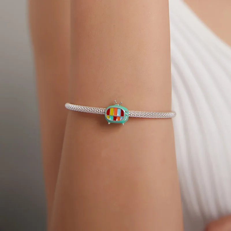 (image for) Pandora Style Silver Mini Color Tv Charm - SCC1861 - View 5