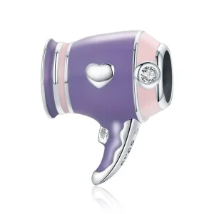 (image for) Pandora Style Silver Mini Hair Dryer Charm - SCC1865
