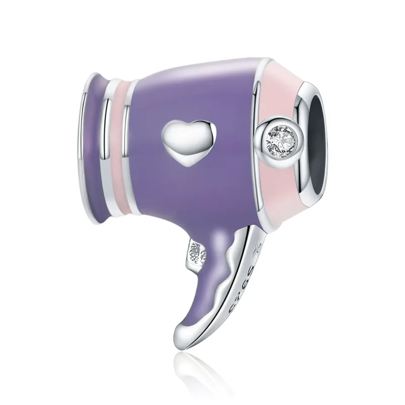 (image for) Pandora Style Silver Mini Hair Dryer Charm - SCC1865