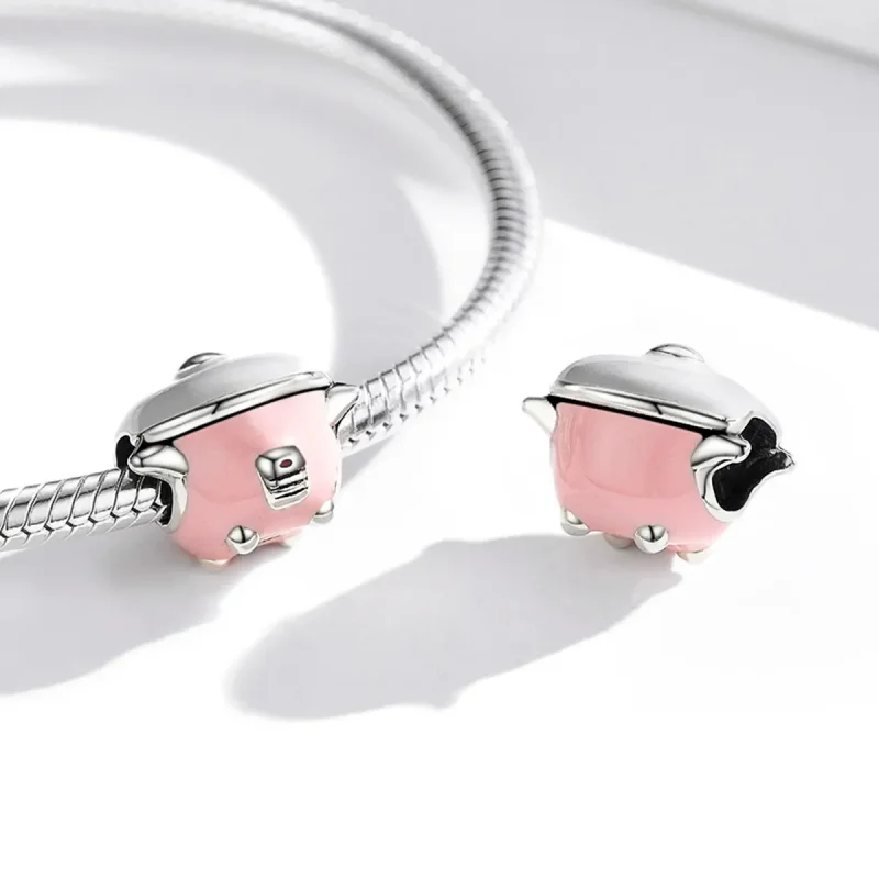 (image for) Pandora Style Silver Mini Rice Cooker Charm - SCC1862 - View 3
