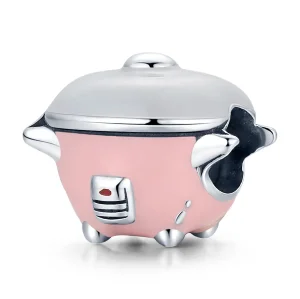 (image for) Pandora Style Silver Mini Rice Cooker Charm - SCC1862