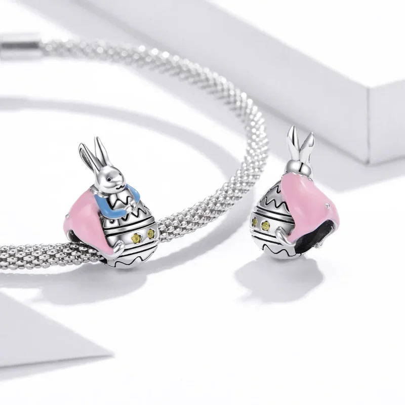 (image for) Pandora Style Silver Miss Rabbit Charm - SCC1754 - View 4