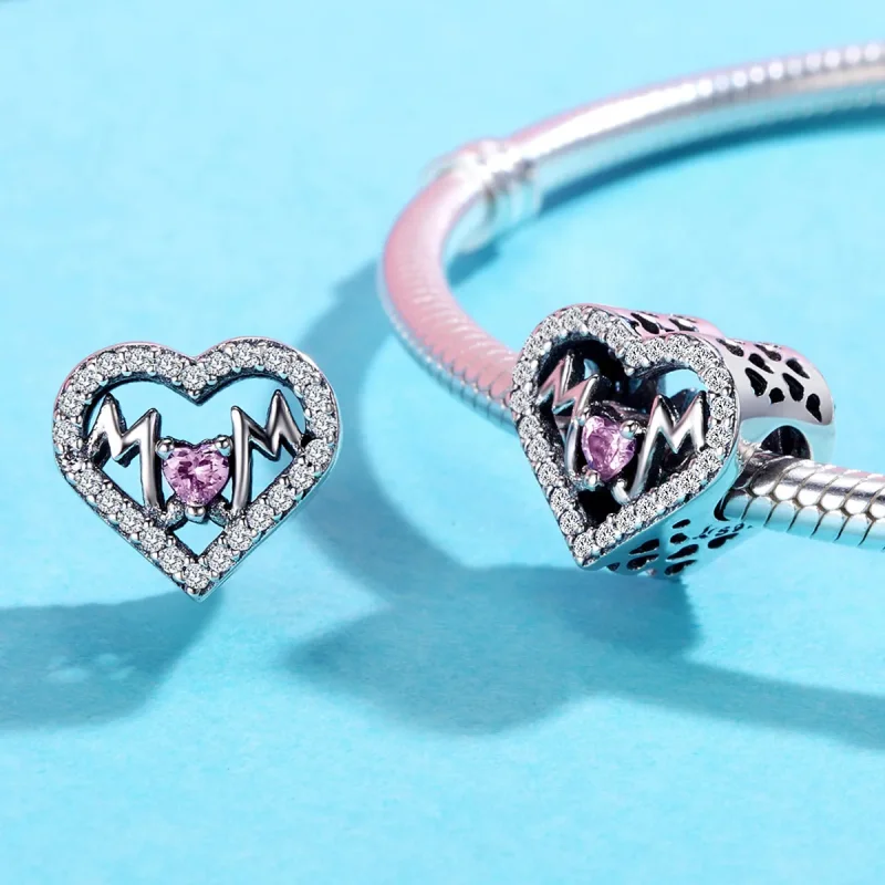 (image for) Pandora Style Silver Mom Charm - SCC395 - View 4