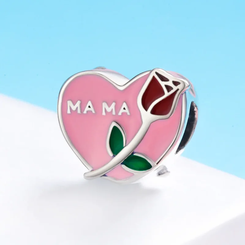 (image for) Pandora Style Silver Motherly Love Confession Charm - SCC652 - View 3
