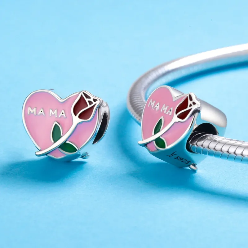 (image for) Pandora Style Silver Motherly Love Confession Charm - SCC652 - View 5