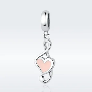 (image for) Pandora Style Silver Musical Notes Dangle - SCC110