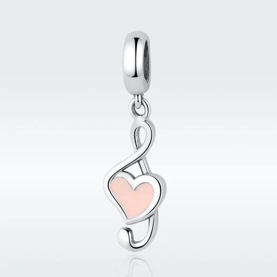 (image for) Pandora Style Silver Musical Notes Dangle - SCC110