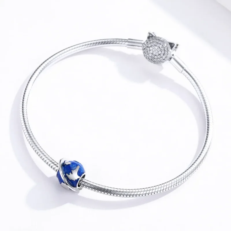 (image for) Pandora Style Silver My Amazing Earth Charm - BSC162 - View 3