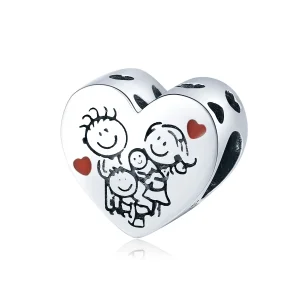 (image for) Pandora Style Silver My Family Charm - BSC237