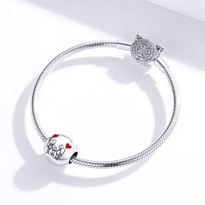 (image for) Pandora Style Silver My Family Charm - SCC1339 - View 3