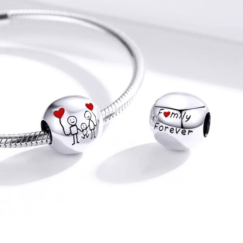 (image for) Pandora Style Silver My Family Charm - SCC1339 - View 4