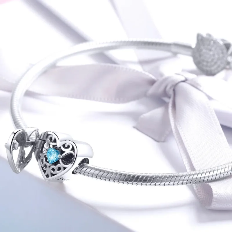(image for) Pandora Style Silver Mystical Stone Charm - SCC1053 - View 3