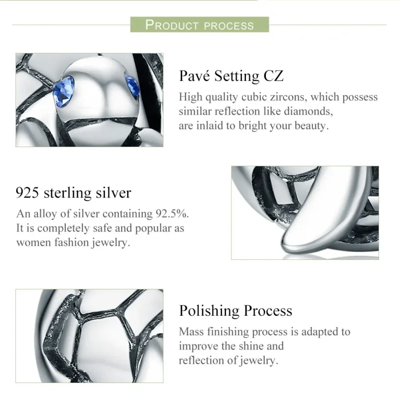 (image for) Pandora Style Silver Newborn Turtle Charm - SCC192 - View 6