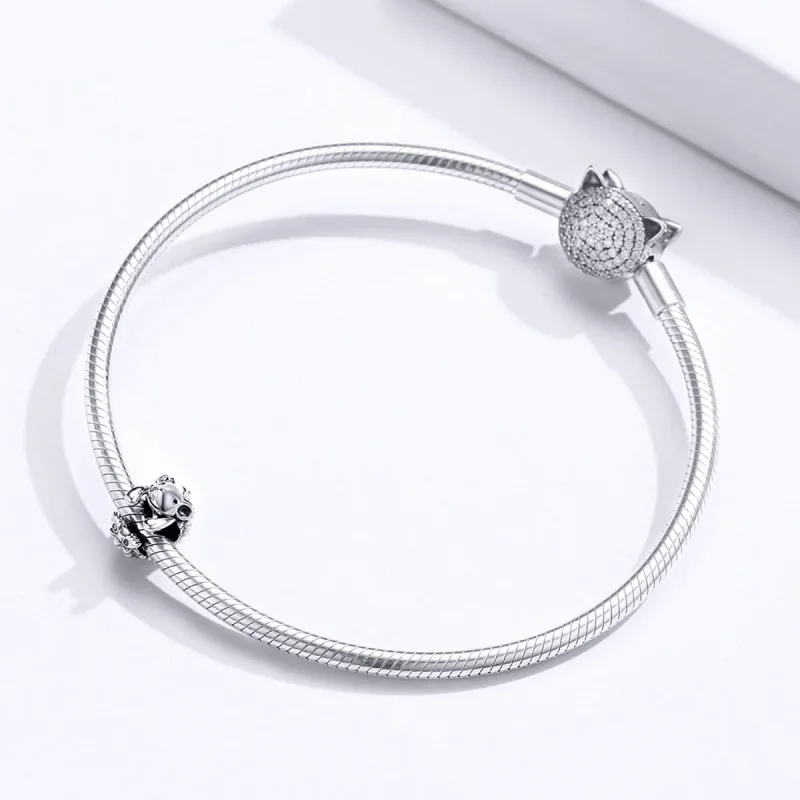 (image for) Pandora Style Silver Nino The Hedgehog Charm - SCC1420 - View 3