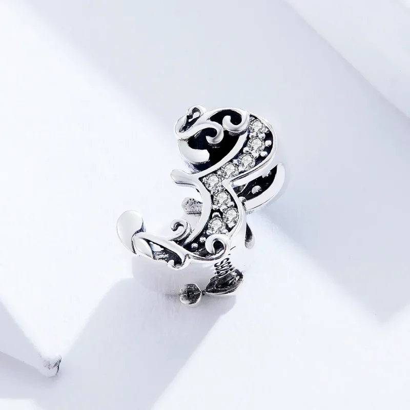 (image for) Pandora Style Silver Number 3 Charm - SCC1418-3 - View 2