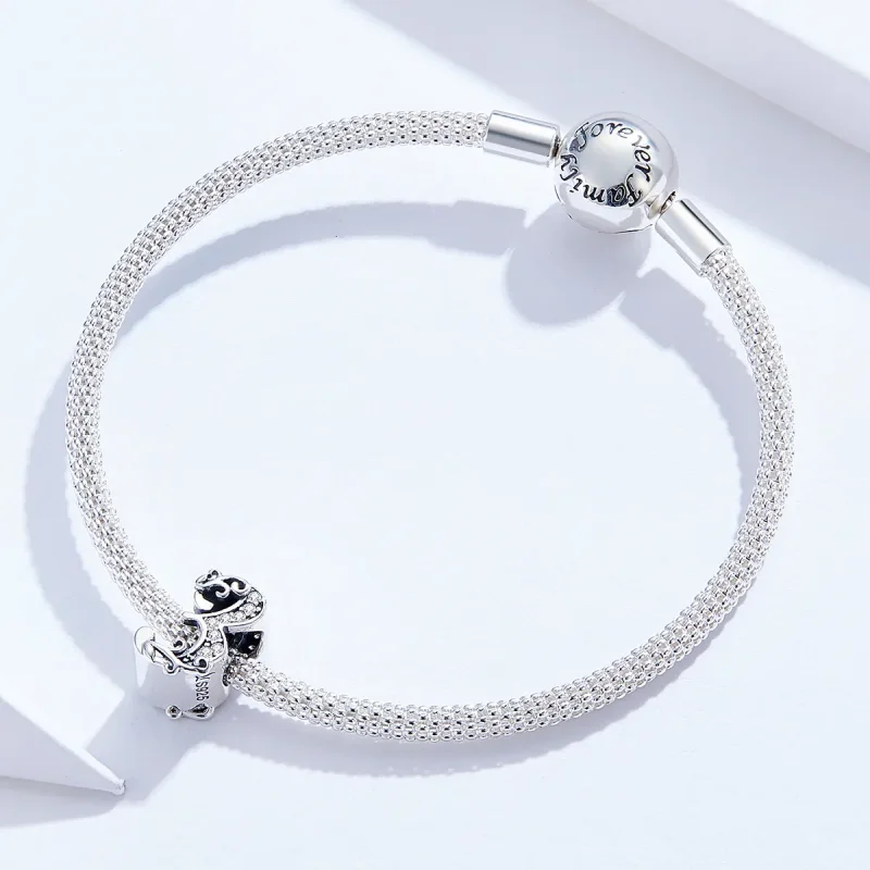 (image for) Pandora Style Silver Number 3 Charm - SCC1418-3 - View 3