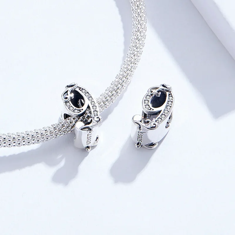 (image for) Pandora Style Silver Number 9 Charm - SCC1418-9 - View 4