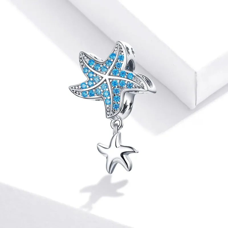 (image for) Pandora Style Silver Oceanic Starfish Charm - BSC252 - View 2