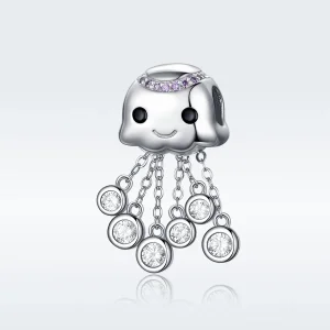 (image for) Pandora Style Silver Octopus Charm - BSC081