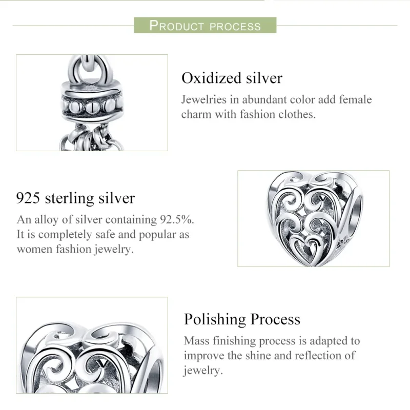 (image for) Pandora Style Silver Openwork Dreamcatcher Charm - SCC722 - View 7