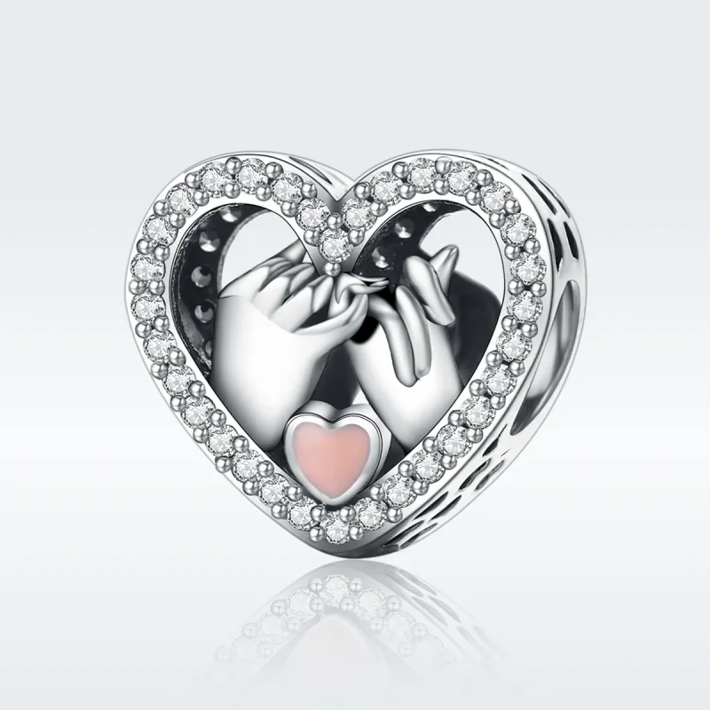 (image for) Pandora Style Silver Our Pinky Promise Forever Charm - SCC167 - View 3