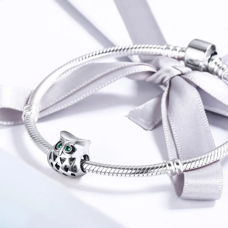 (image for) Pandora Style Silver Owl Charm - SCC424 - View 4
